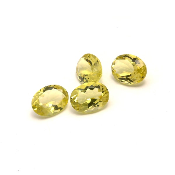 Natural Lemon Topaz Oval Shape Faceted Cut Loose Gemstone For Jewelry Making,Yellow  Calibrated Size 9*12 MM