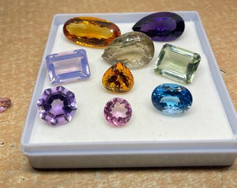 Surprise Gemstone Mix Lot | 7 to 8 Pcs Lot | Mixed Variety | 100% Natural | Gift Yourself Unique Gemstones | Limited stock