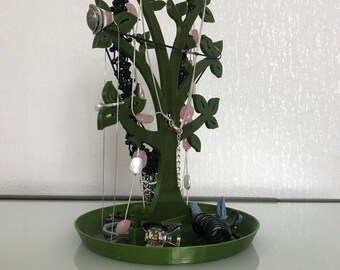 Elegant 3D Printed Jewelry Tree | Customizable Necklace and Earring Holder | Perfect for All Your Jewelry