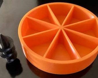 Ciotola per mangiatoia per polli stampata in 3D con picchetto da terra (CF-12)