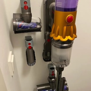 Dyson v12 Slim Zubehör Wandhalterung | 3D gedrucktes Dyson Staubsaugerzubehör - anpassbare Aufsätze und Teile (DV-09)