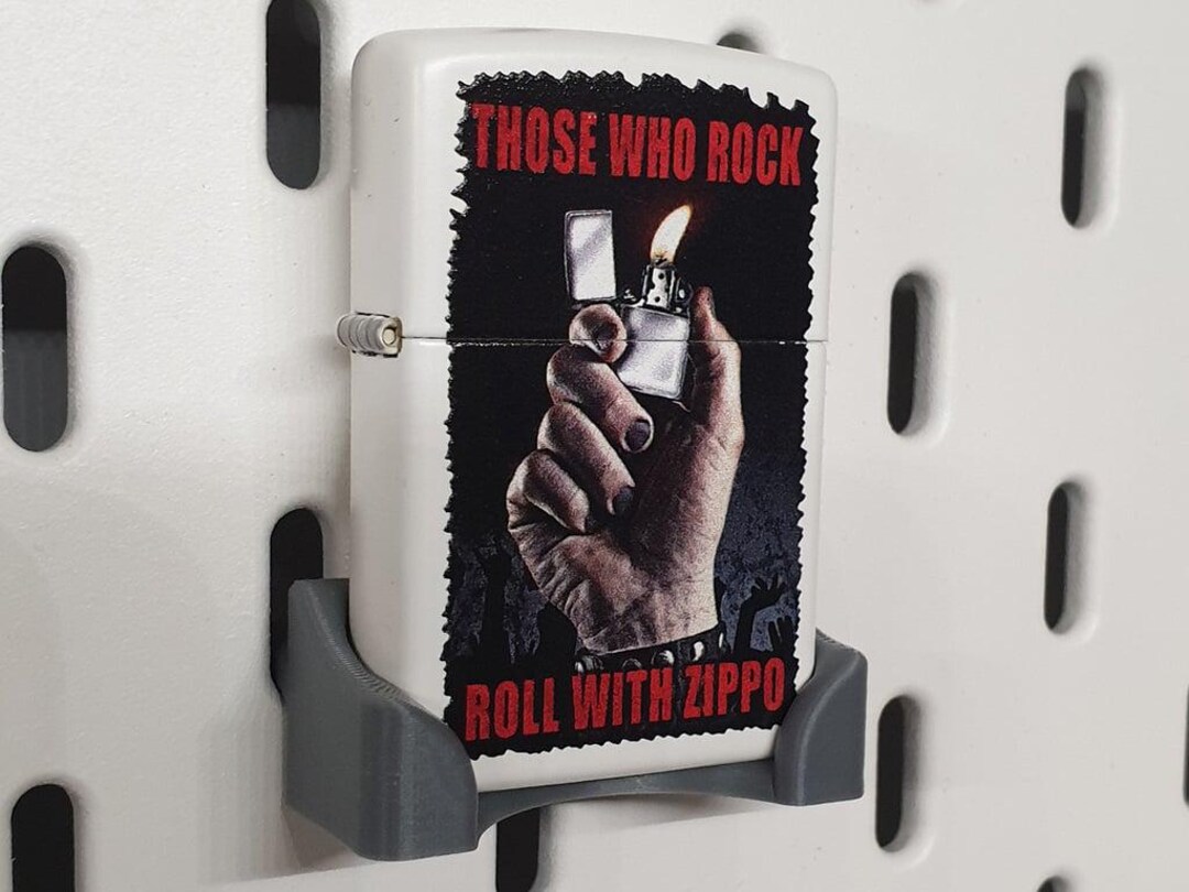 Wall Rippo IKEA Skadis Zippo Lighter Holder - Wall Mount Display Organizer for ...