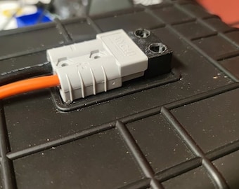 3D Printed Anderson Plug Holder: Secure Mount Accessories