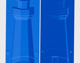 Lighthouse Candle Mold | 3D Printed Candle Mold | DIY Candle Making | High-Quality & Durable