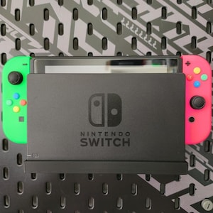 Soporte para Nintendo Switch para panel perforado IKEA Skadis - Organización de pared limpia y almacenamiento - Base para consola de juegos