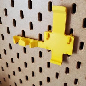 IKEA SKADIS Fluke 179 Multimeter Mount - Wall Pegboard Holder for Test Meter and Probes - Workshop Organization Tool image 2