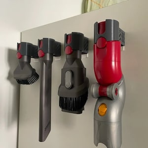 Dyson V12 Slim Zubehör Wandhalterung | 3D gedrucktes Dyson Staubsaugerzubehör - anpassbare Aufsätze und Teile (DV-02)
