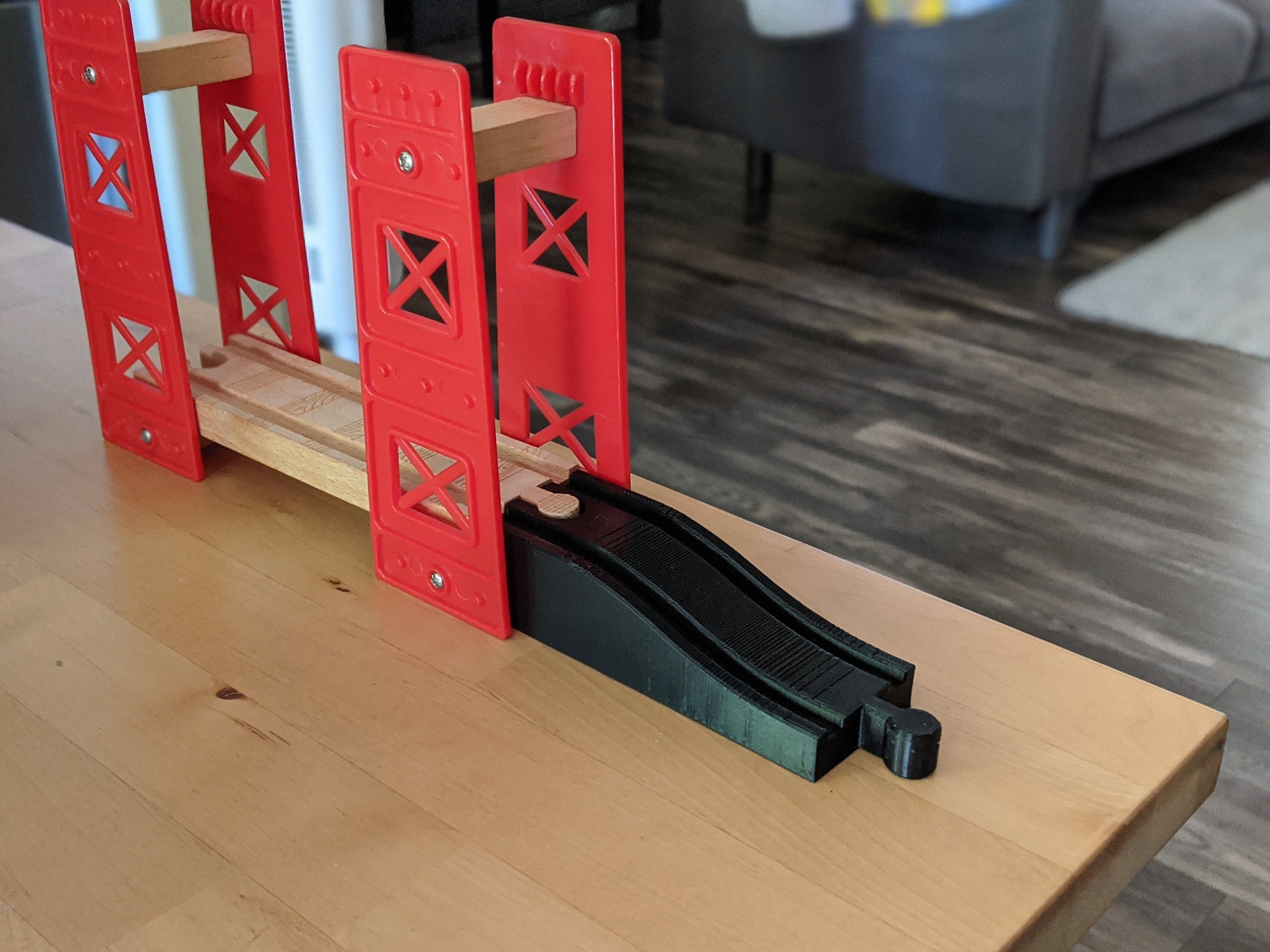 Wooden Train Track Small Riser | 3D Printed Wooden Train Track Parts ...