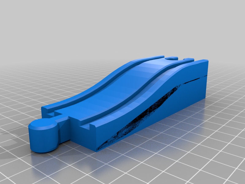 Wooden Train Track Small Riser | 3D Printed Wooden Train Track Parts ...
