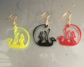 Cat Design Earrings | 3D Printed Earrings | Unique and Stylish Designs | Lightweight & Hypoallergenic Jewelry