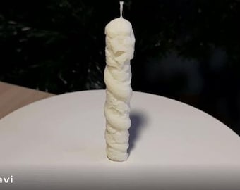 Forma na świecę Dragon Pillar | Forma na świecę drukowana w 3D | Samodzielne wytwarzanie świec | Wysoka jakość i trwałość