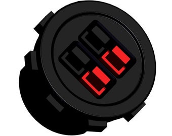 Anderson Powerpole Panel Mount | 3D Printed Anderson Plug Accessories (AP-06)