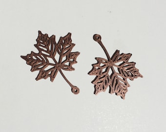 Maple Leaf Earrings | 3D Printed Earrings | Unique and Stylish Designs | Lightweight & Hypoallergenic Jewelry
