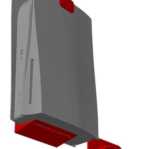 PS5 Wandhalterung - Dezente Halterung mit Haltearm und PS Logo für platzsparende Gaming Einrichtung