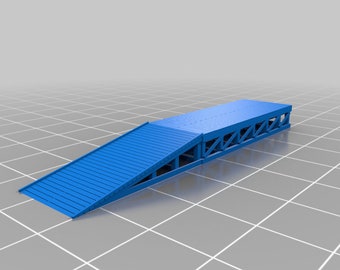 Rampa / Modelos impresos en 3D a escala N / PLA blanco (NS-05)