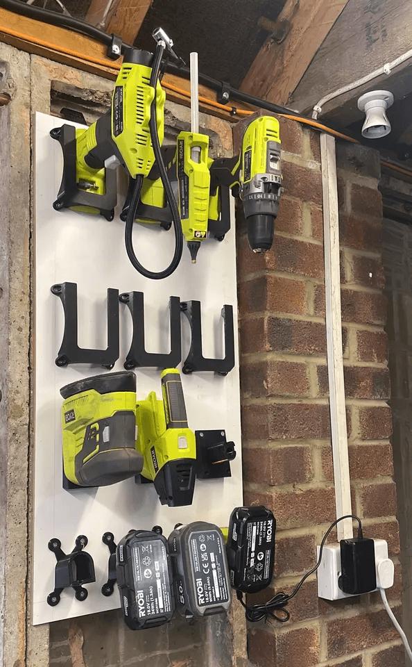 Ryobi Tool Holder | 3D Printed Ryobi Accessories | Customizable Tool ...