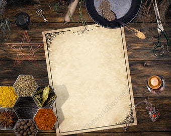 Spells & Incantations Page: Book of Shadows Printable (Digital Download)