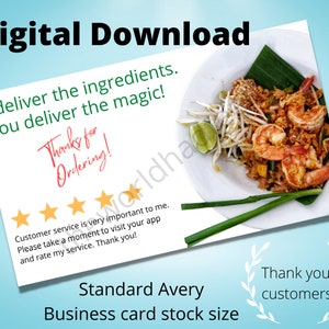 Lebensmittellieferung, Lieferfahrer, Lieferung, Dankeskarte, digitaler Download, druckbar, Dankeschön, Lebensmitteleinkäufer, 5 Sterne Bewertung
