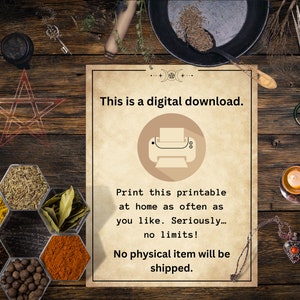May include: A digital download printable with the text "This is a digital download. Print this printable at home as often as you like. Seriously... no limits! No physical item will be shipped."