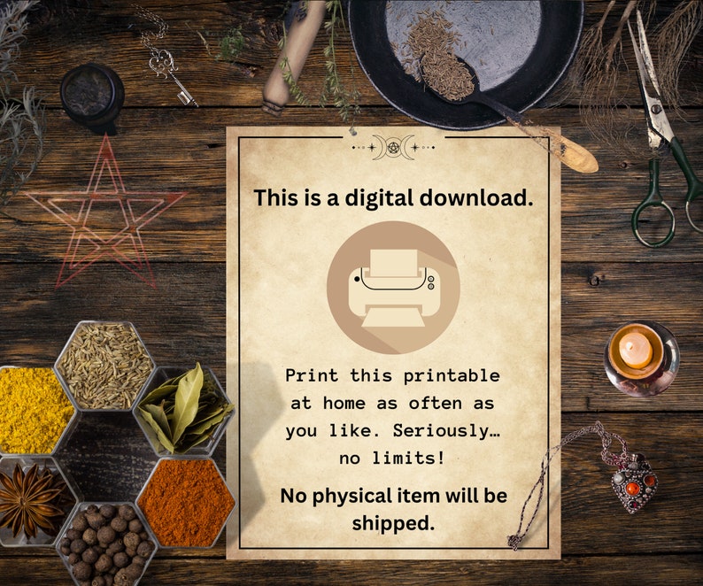 May include: A digital download printable with the text "This is a digital download. Print this printable at home as often as you like. Seriously... no limits! No physical item will be shipped."
