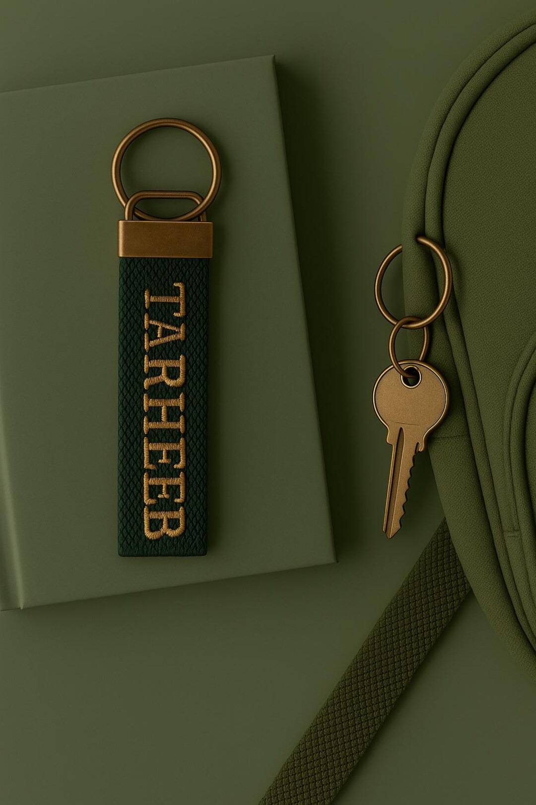 Personalized Embroidered Bag Tag – Keychain Label | Choose Font, 2cm ...