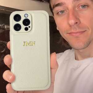 Gepersonaliseerde custom reliëf lederen iPhone-hoesje voor iPhone 16 15, 14, 13, 12, 11, Pro, Max, Plus, Pro Max