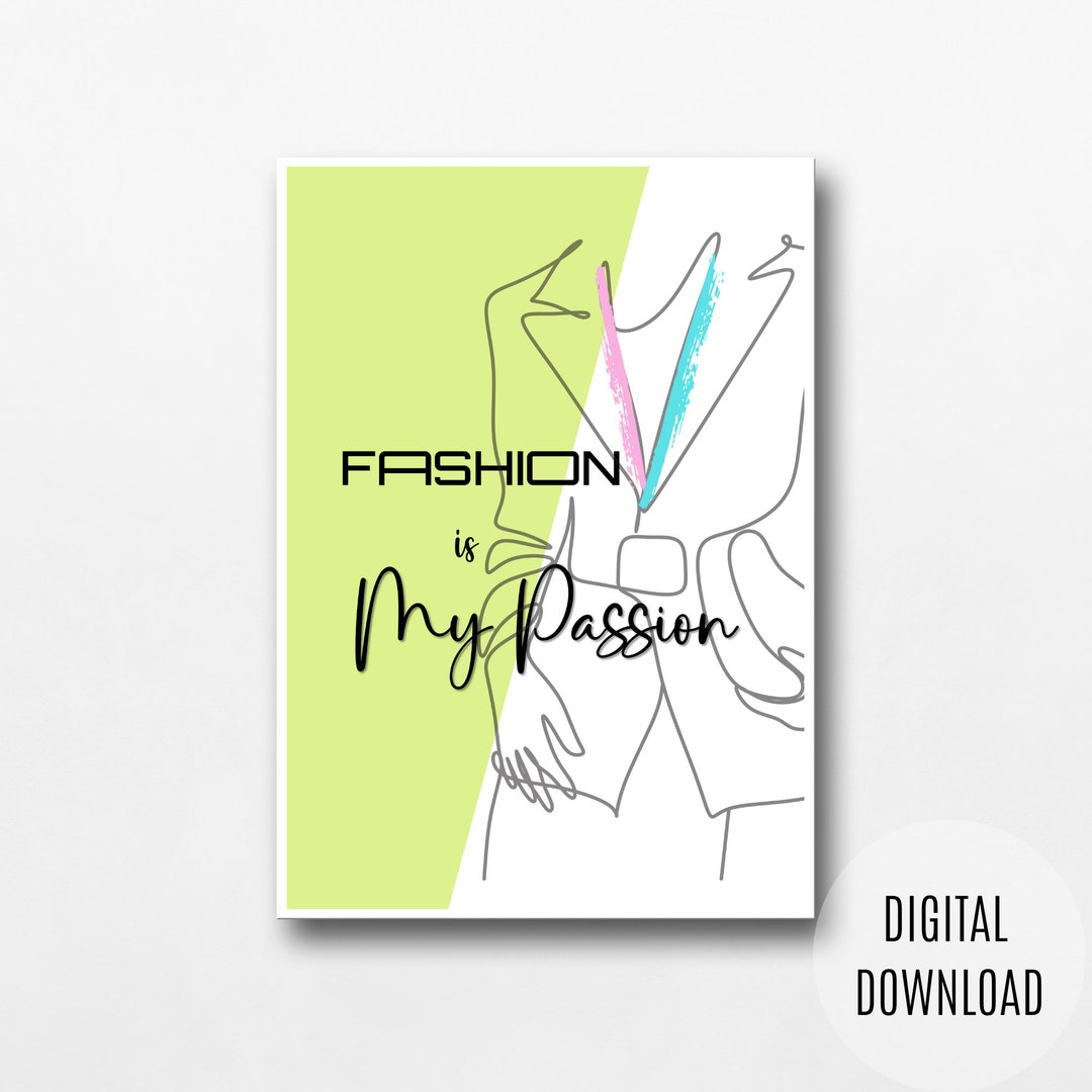 Printable Fashion Wall Art, Luxury Modern Fashion Woman Print, Digital ...