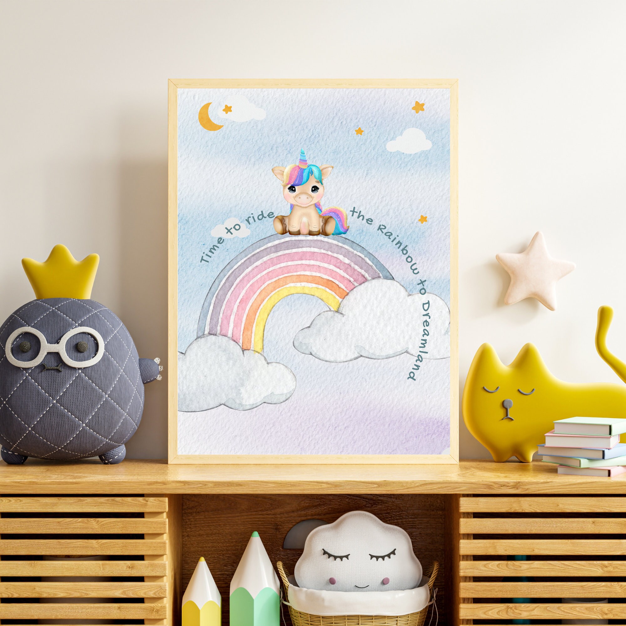 Unicorn Wall Art Print Unicorn Wall Art Print