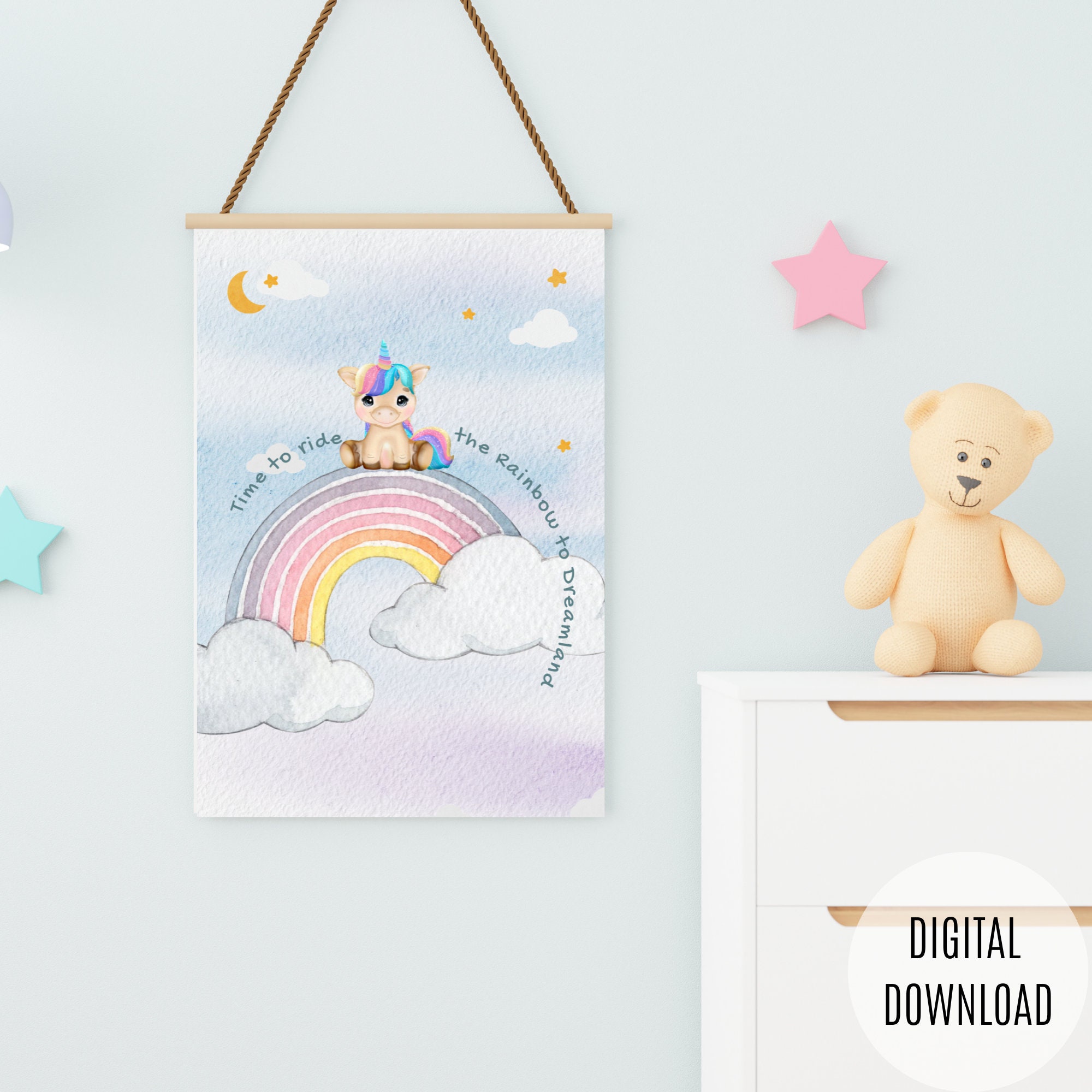Unicorn Wall Art Print Printable Watercolor Whimsical Rainbow Etsy unicorn-wall-art-print-printable-watercolor-whimsical-rainbow-etsy
