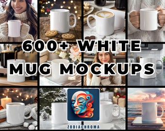 600+ White Ceramic Mug Mockup Super Bundle, 600+ High-Res Images Across 36 Categories, 11oz White Cup Mockup Bundle