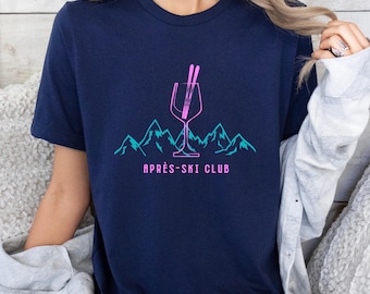 Cool ski party shirt for winter holidays, perfect for hut fun and après-ski parties, ski holiday ski club