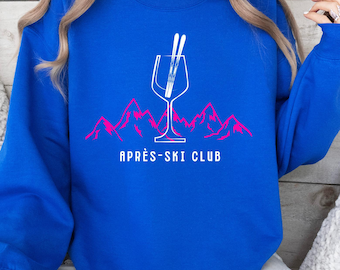Cool après-ski sweatshirt, warm ski sweater for hut fun & winter holidays, perfect for après-ski parties