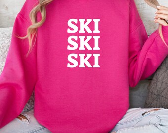 Ski sweater cozy, ladies, stylish sweatshirt for ski fans, ideal gift for skiing, apres ski, Christmas girlfriend
