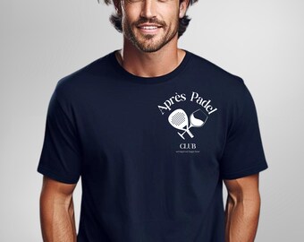Padel T-Shirt Men, Après Padel Club Shirt | Gift for Padel Players and Padel Fans | Funny Sports Shirt for Court, Training & Padel Evenings