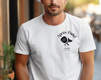 Après Padel Club Shirt, Funny Padel T-Shirt for Men | Padel Tennis Gift Padel Fan| Cool Court Outfit for Players | Pickleball style vibes