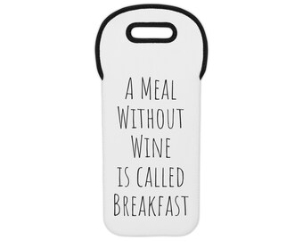Neoprene wine carrier bag; insulated wine bottle carrier bag; gift wine bottle; Original packaging wine bottle