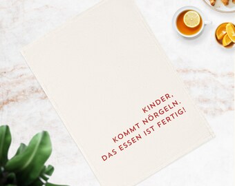 Funny kitchen towel, perfect gift for families, dinner parties and cooking fans, small souvenir, small gift, Mother's Day, barbecue