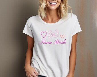Stylish JGA T-Shirt, Team Bride, Perfect for unforgettable girls' get-togethers, maids of honour, bride, JGA, gift, group T-Shirt JGA