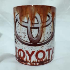 Toyota rusty mug  11 oz mug design sublimation high resolution PNG file digital download