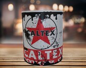 Caltex motor Oil  11 oz mug design sublimation high resolution PNG file digital download