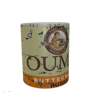 Ouma Rusks t 11 Unze Becher Design Sublimation hochauflösende PNG Datei digitaler Download