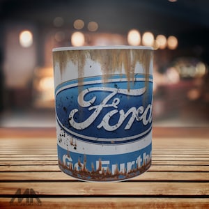 Ford rusty mug  11 oz mug design sublimation high resolution PNG file digital download