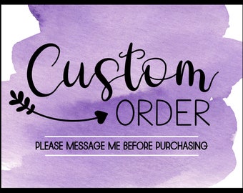 Ordine personalizzato con JoyfullyPrintable, è necessario inviare un messaggio a Marissa prima dell'acquisto
