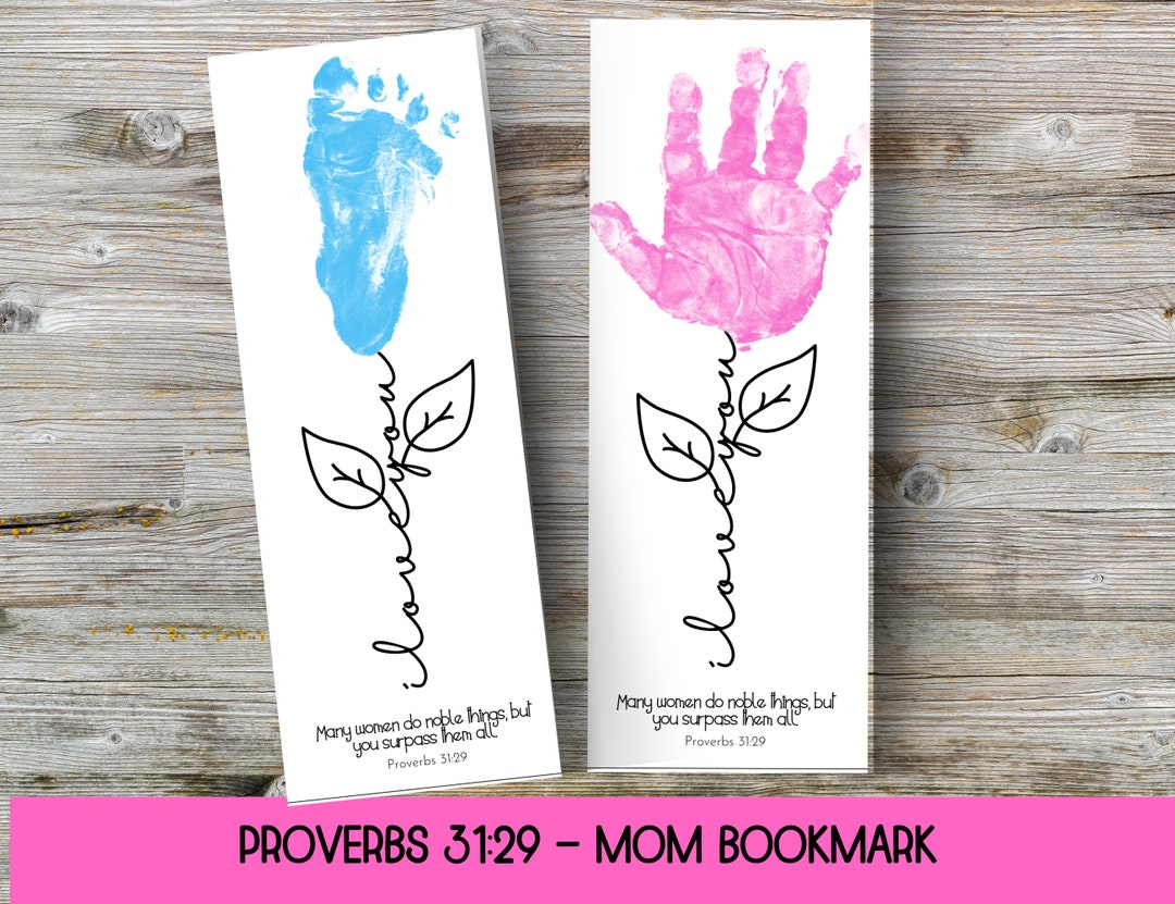 Proverbs 31:29 Bookmark Printable, Christian Mothers Day Gift, Mother's ...