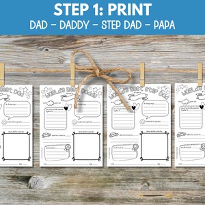 All About Dad Printable, Father’s Day Fill-in-the-blanks, Printable ...