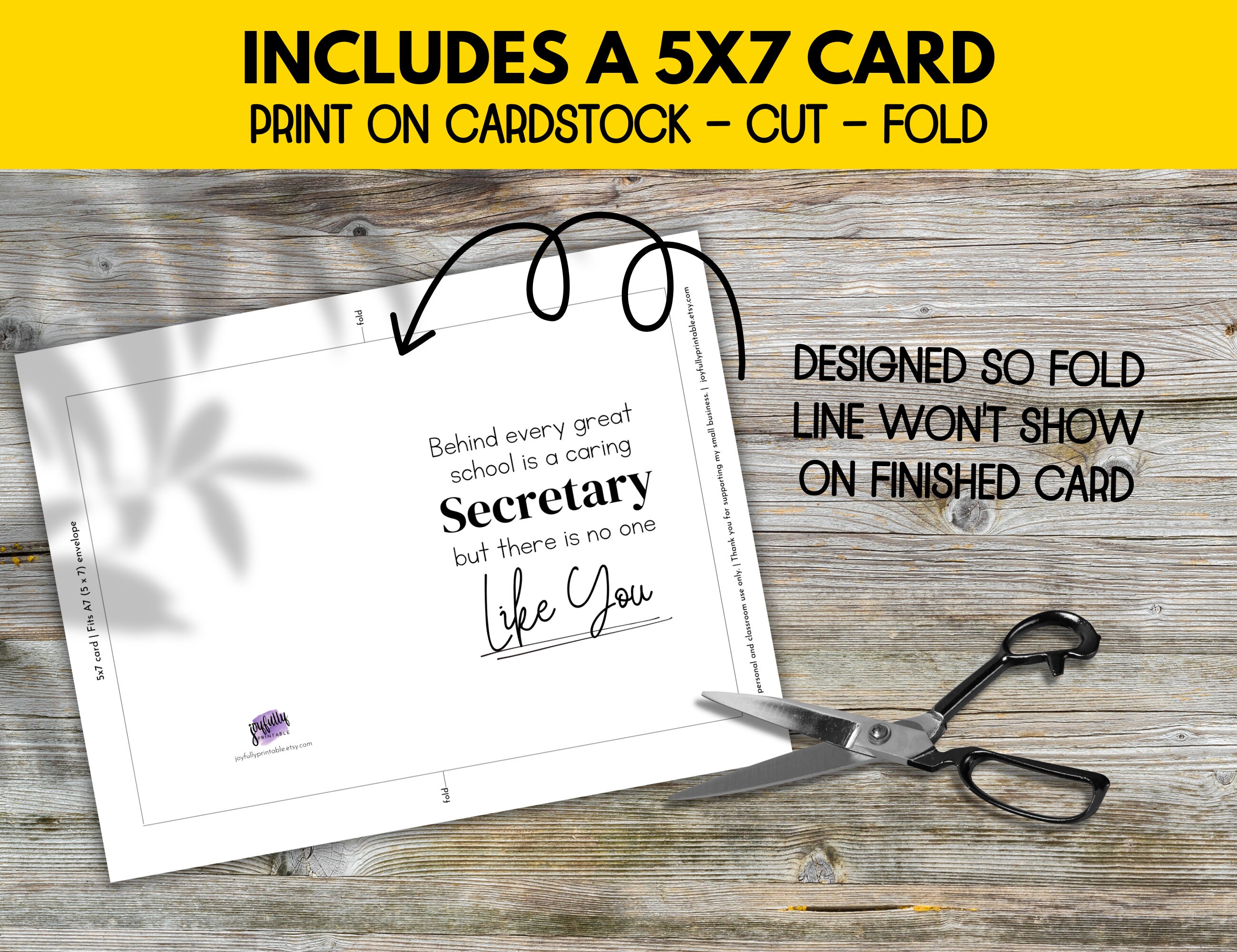 Printable Secretary School Secretary Appreciation Card Printable, School Secretary Thank ...