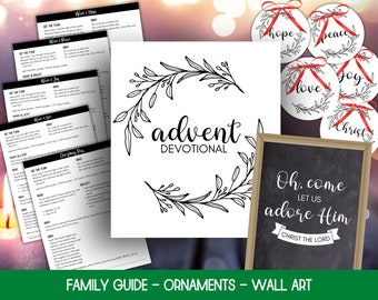 Advent Devotional Printable, Advent Devotional for Families, Advent Guide, Advent Devotional for Teens, Advent Devotional Women