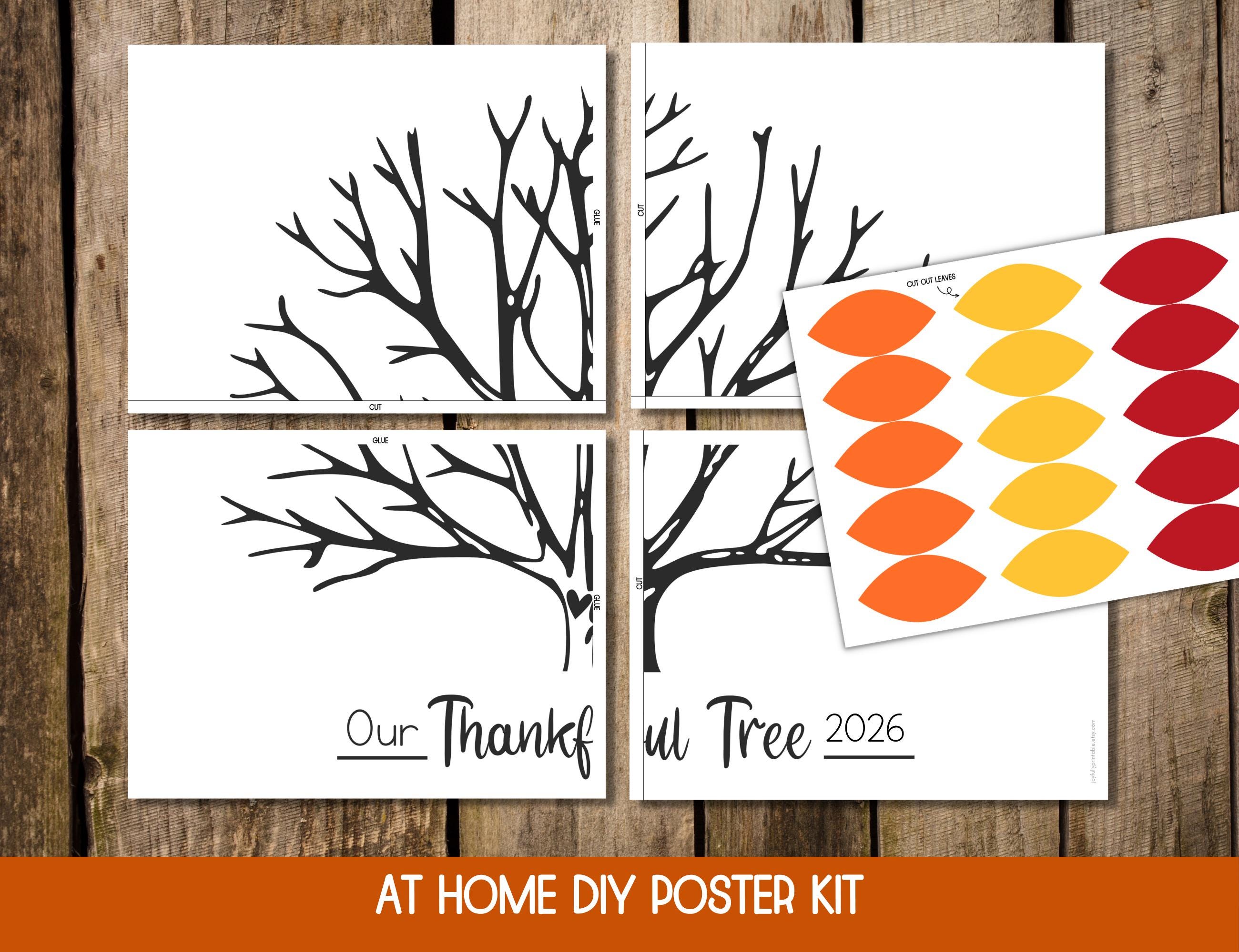 Spring Thankful Tree Thankful Tree Poster Printable, Thanksgiving Tree, Gratitude Tree ...