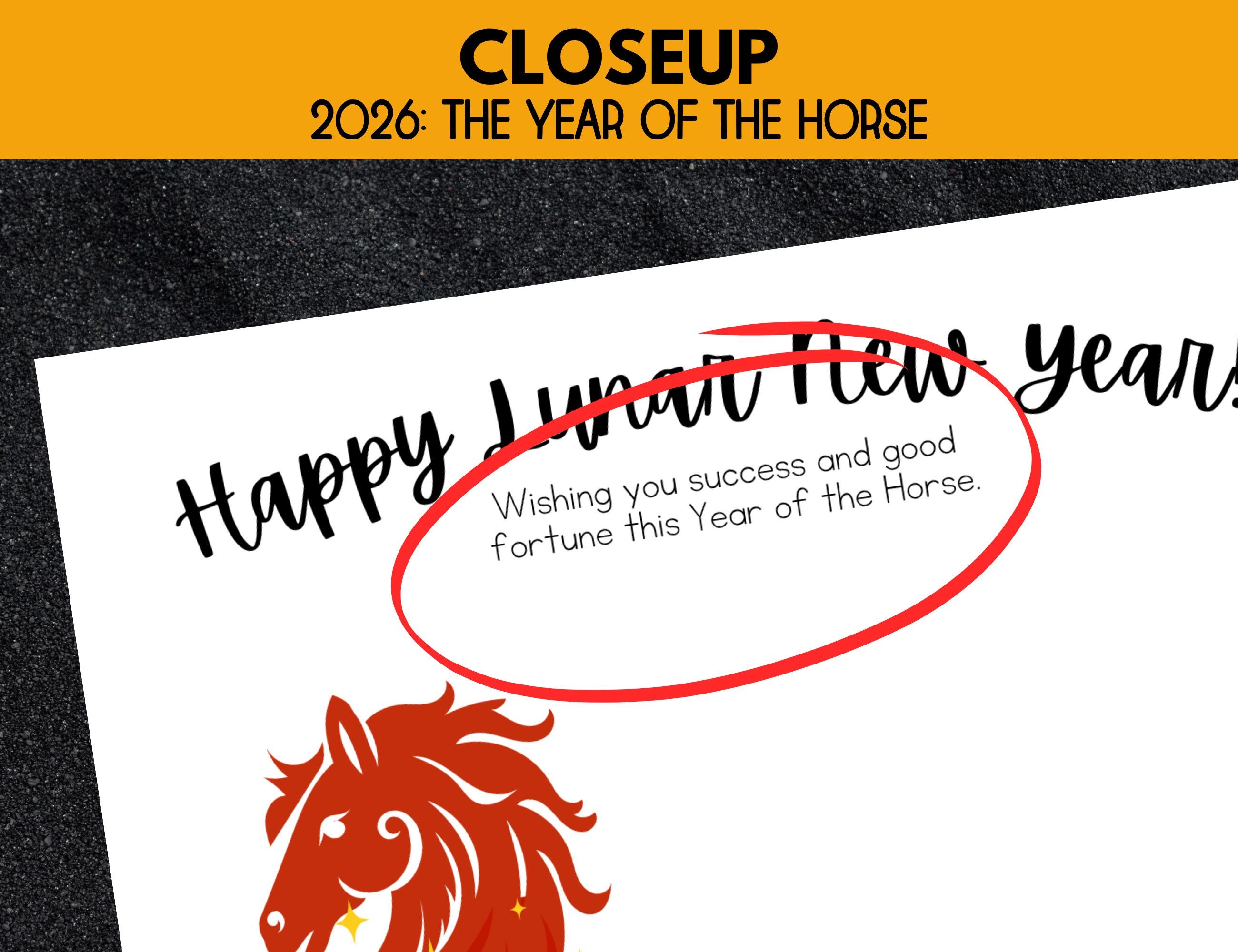 Chinese New Year Handprint, Lunar New Year, Year of the Horse ...