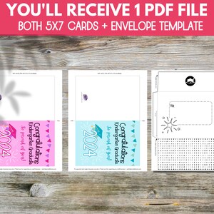 Kindergarten Graduation Cards Printable, Kindergarten Graduation Gift ...